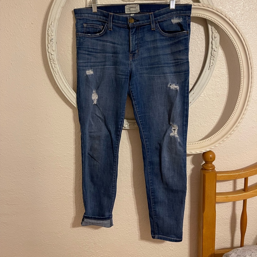 Current Elliott stiletto boyfriend jeans, size 31